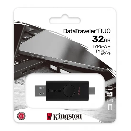 Memorie USB Kingston DataTraveler Duo, 32GB, Negru