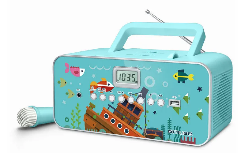 Radio portabil MUSE M-29 KB, Turcoaz