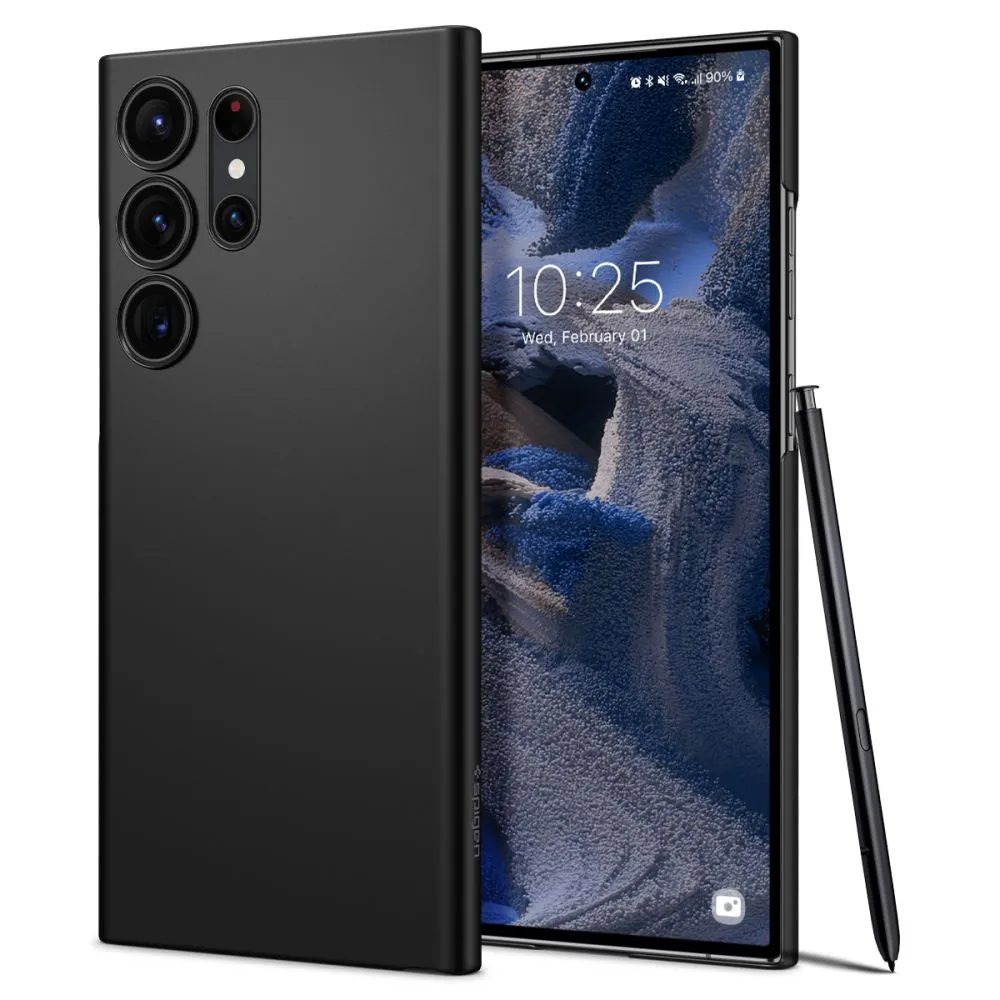 Husă Spigen Samsung S23 Ultra, Airskin, Negru