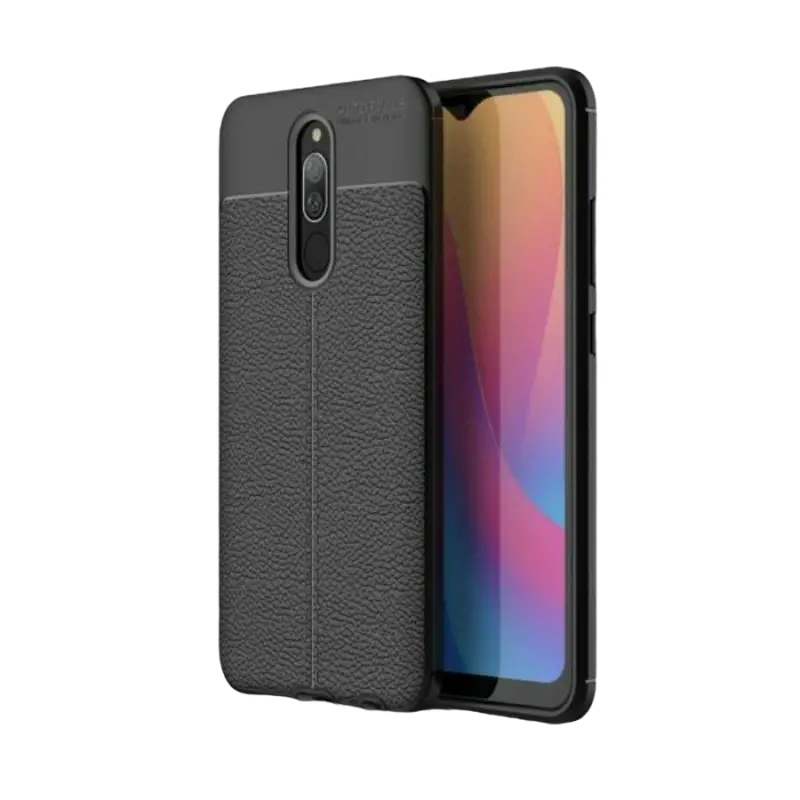 Husă Xcover Xiaomi RedMi 8A, Leather, Negru