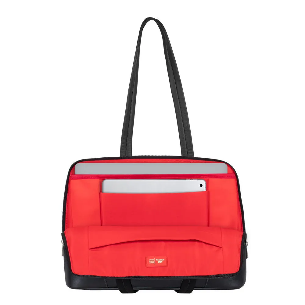 Geantă pentru Laptop RivaCase Orly, 14", Poliester, Negru