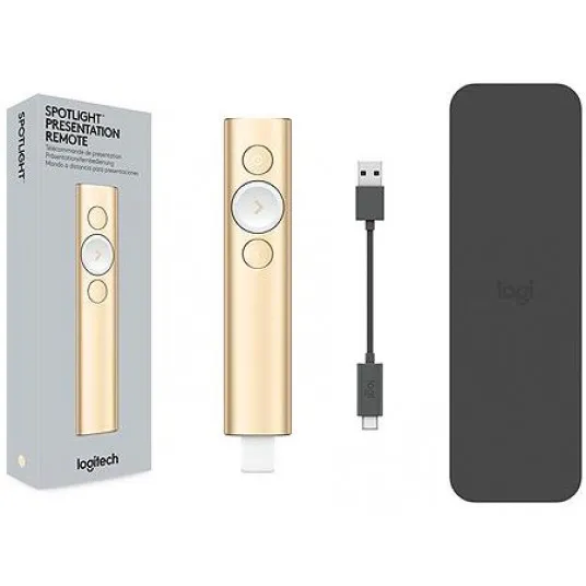Prezentator Logitech Spotlight, Auriu