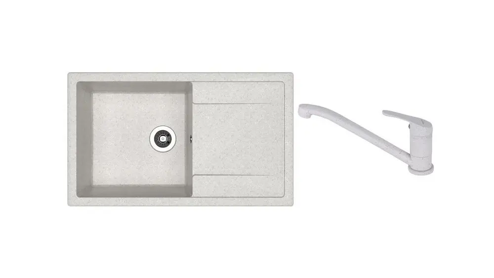 SET chiuveta Dr Gans Techno 860 + SanDonna F 1066 gri 