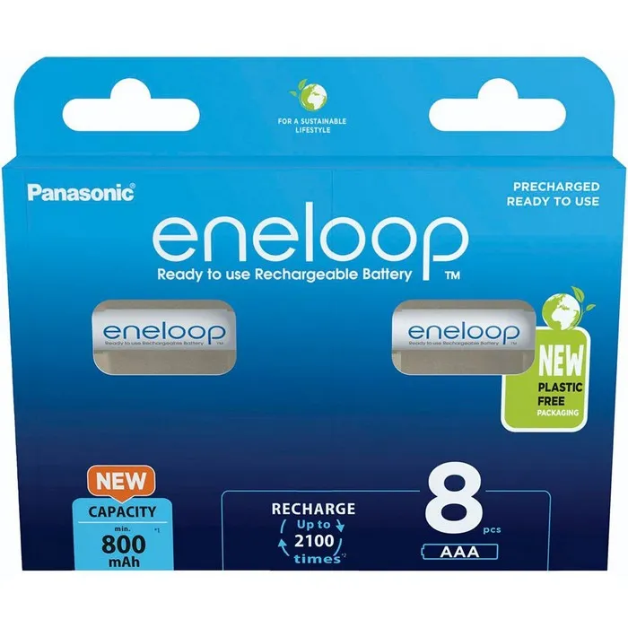 Baterii Panasonic BK-4MCDE, AAA, 800mAh, 8buc.