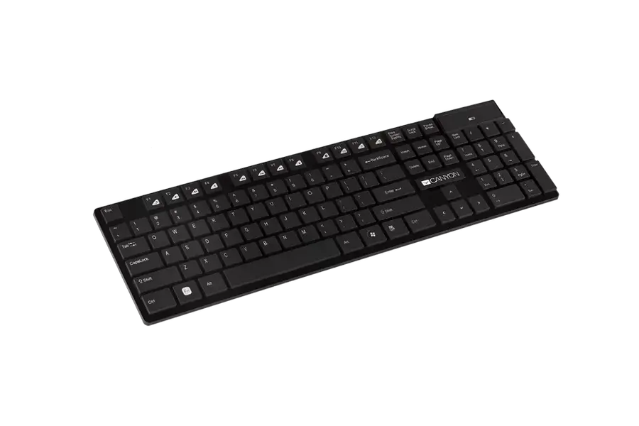Tastatură Canyon HKB-W2, Fără fir, Negru