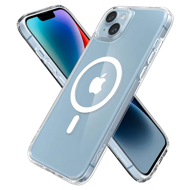 Husă Spigen iPhone 14, Ultra Hybrid Mag Magsafe, Alb
