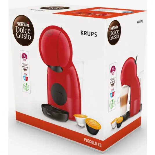Espressor cu capsule KRUPS Piccolo KP1A0531, 1600W, Roșu