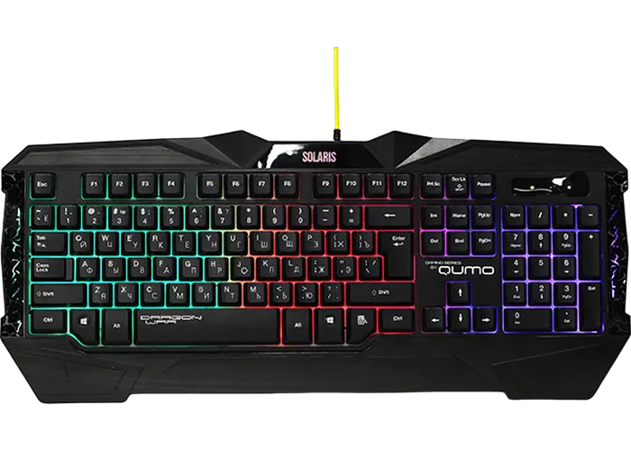 Set Tastatură + Mouse + Mouse Pad QUMO Solaris, Cu fir, Negru