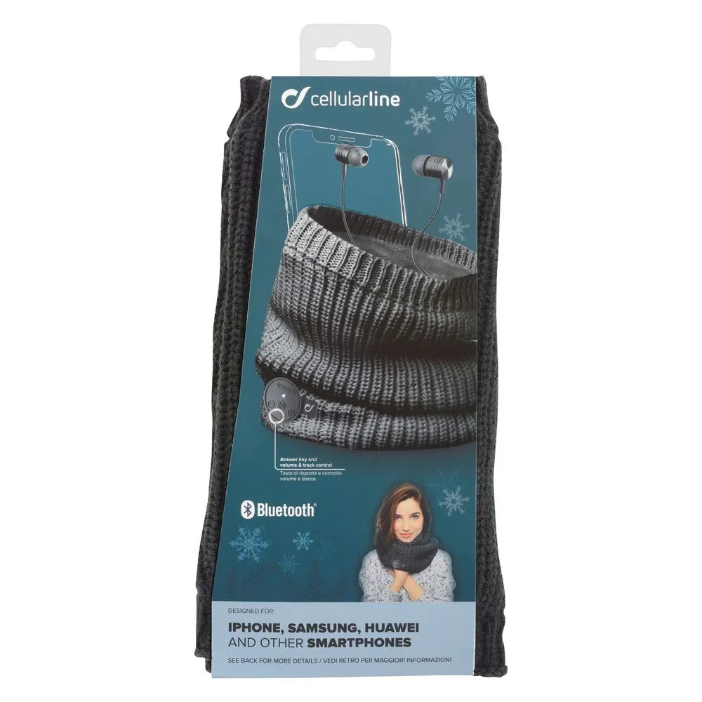 Căști Cellularline Scarf, Negru
