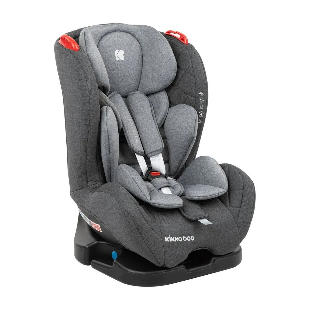 Scaun auto Kikka Boo Hood, Grupa 0+/1/2 (până la 25 kg), Gri