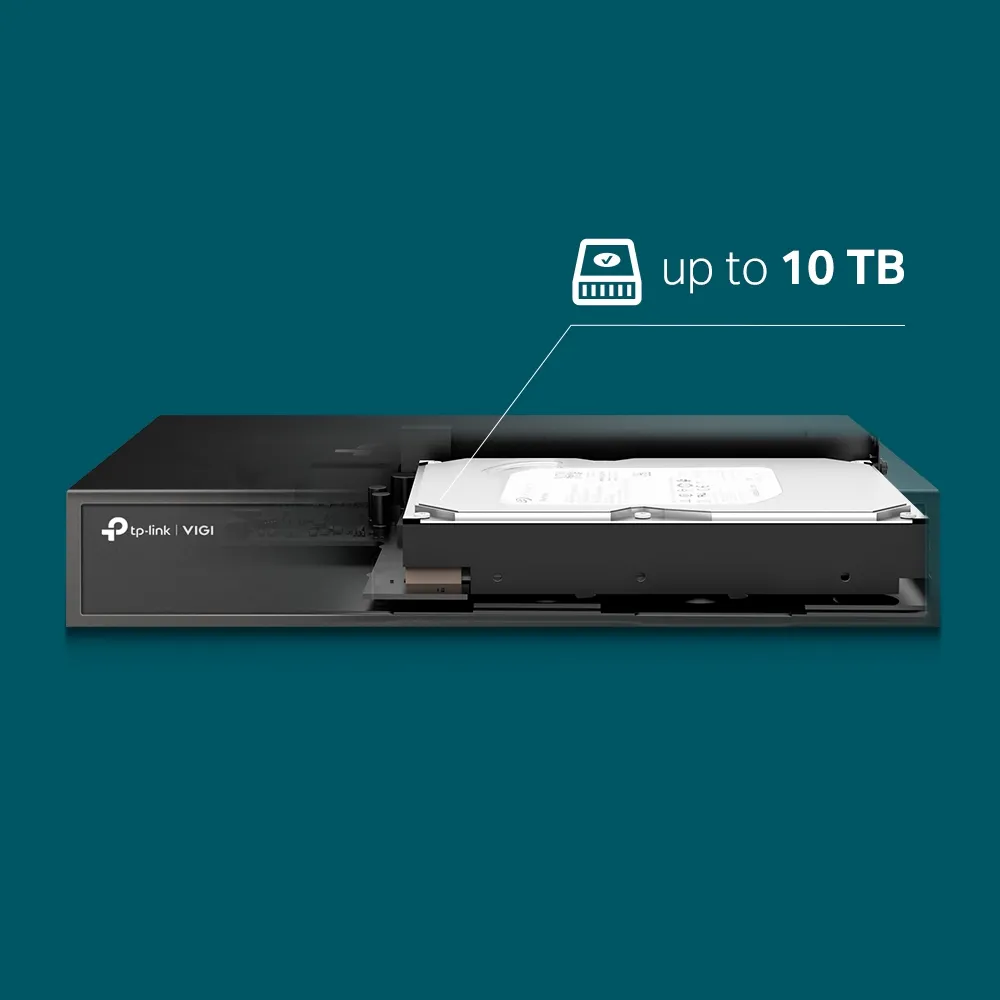 Înregistrator video TP-LINK VIGI NVR1008H, Negru