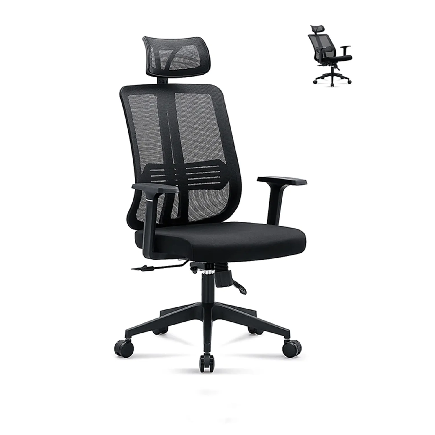 Scaun de birou ergonomic WALTZ (negru)