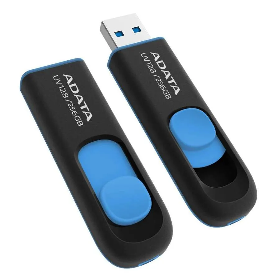 Memorie USB ADATA UV128, 128GB, Negru/Albastru