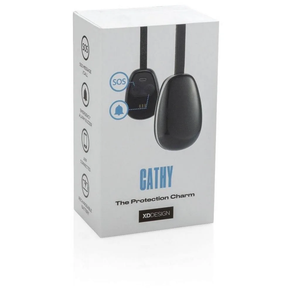 Accesorii pentru geanta Bobby Cathy Protection Charm, ABS Plastic , Negru