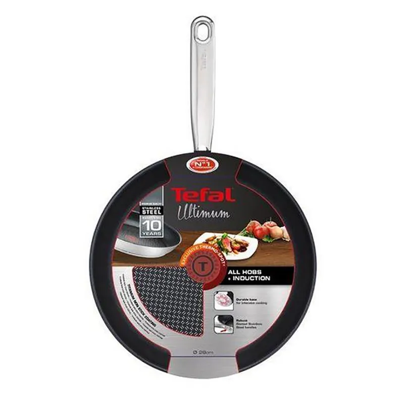 Tigaie Tefal H8120644, 4L, 28cm, Argintiu