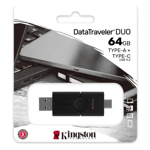 Memorie USB Kingston DataTraveler Duo, 64GB, Negru