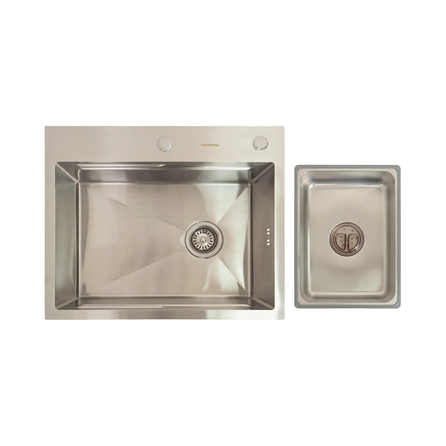 Chiuveta handmade SanDonna HD6050 (Crom Satin)