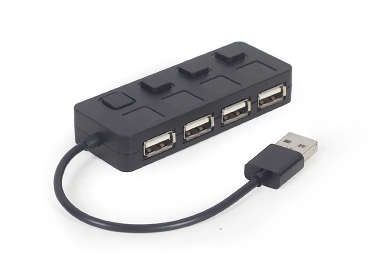Adaptor Hub Gembird UHB-U2P4-05, Negru