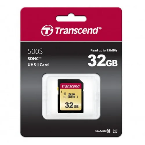 Card de Memorie Transcend SDHC Class 10, 32GB (TS32GSDC500S)