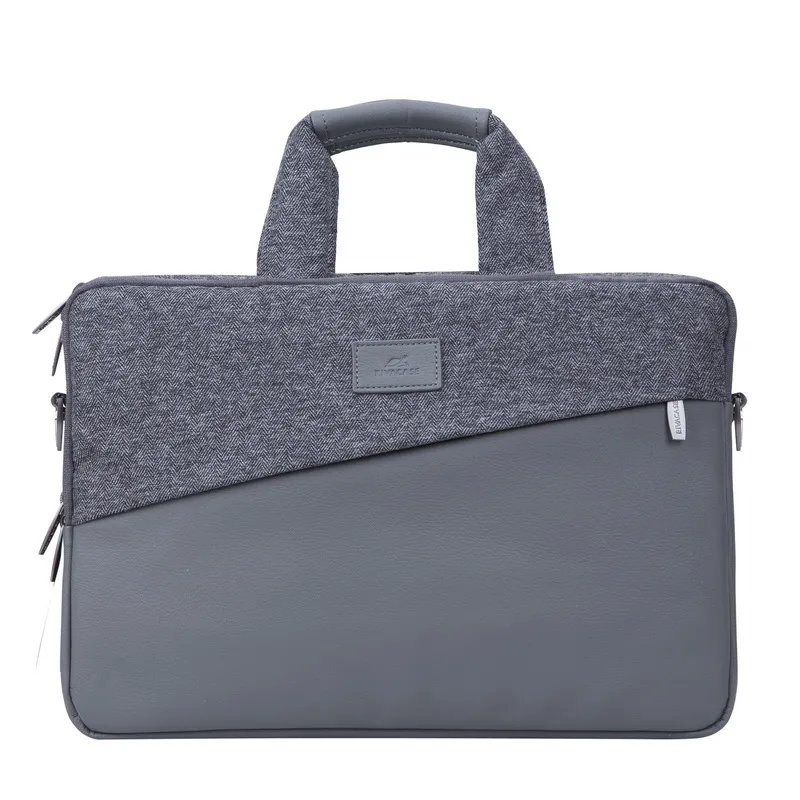 Geantă pentru Laptop RivaCase Egmont, 15.6", Poliester, Gri