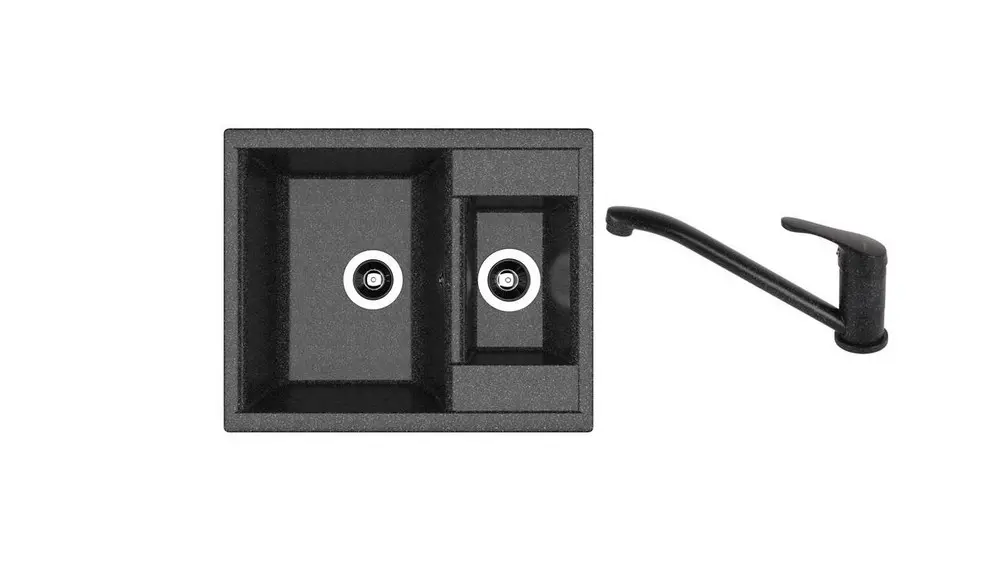 SET chiuveta Dr Gans Astra 620K + SanDonna F 1066 negru   