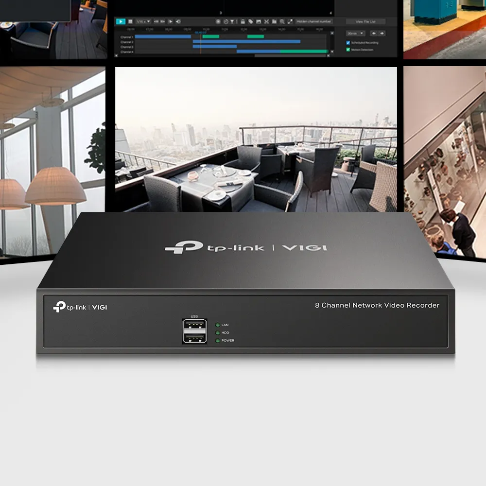 Înregistrator video TP-LINK VIGI NVR1008H, Negru