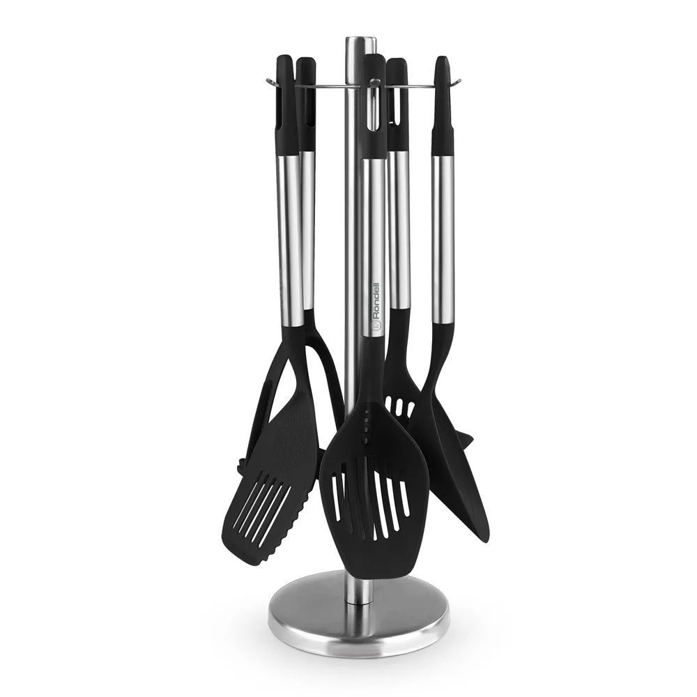 Set de ustensile de bucătărie Rondell RD-1424, Negru