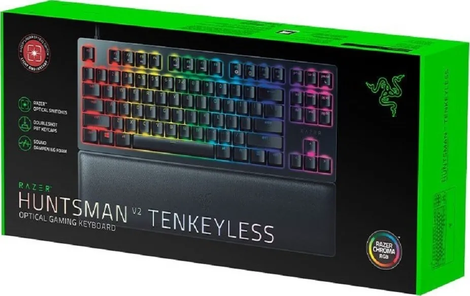 Tastatură RAZER Huntsman V2, Cu fir, Negru