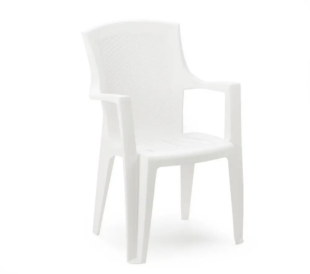 Scaun din plastic Eden (alb)