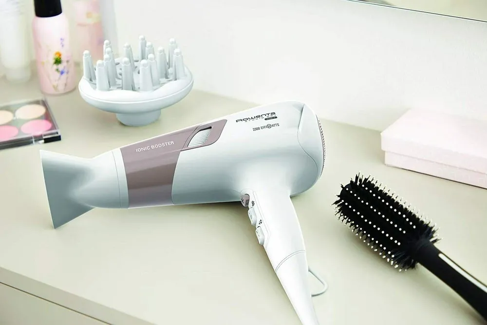 Uscător de păr Rowenta Studio Dry Glow CV5830F0, 2100 W, Alb | Roz