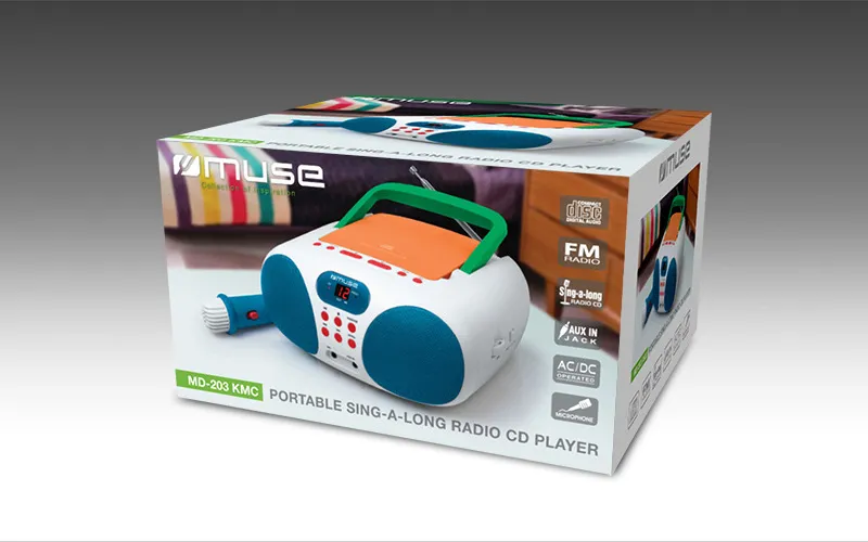 Radio portabil MUSE MD-203 KMC, Multicolor