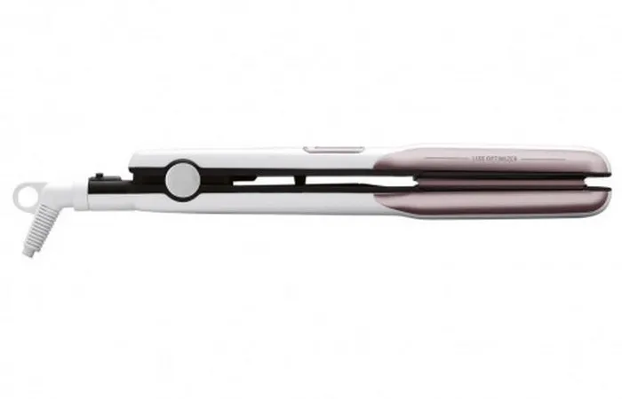 Placă de îndreptat părul Rowenta Premium Care Liss & Curl SF7660F0, Alb | Roz