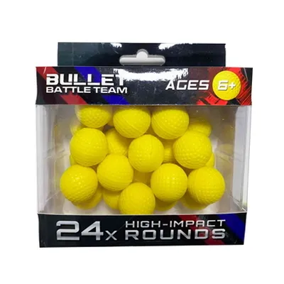 822, Gemsum PU Round Bullets, 24pcs