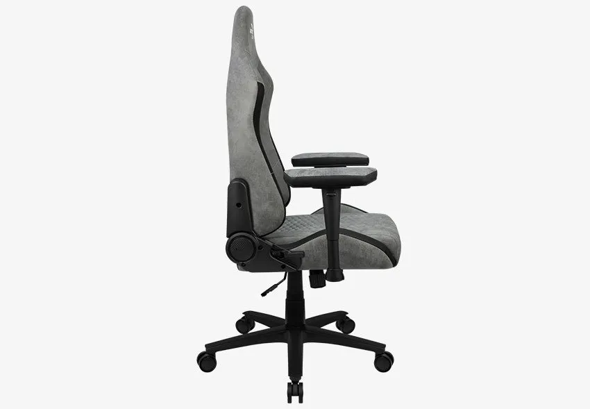 Gaming Chair AeroCool Crown AeroSuede Stone Grey, User max load up to 150kg / height 170-190cm