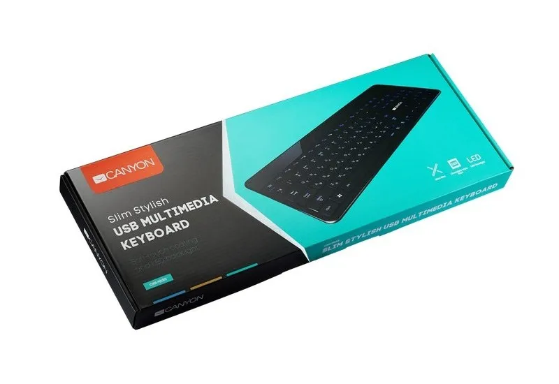 Tastatură Canyon HKB5, Cu fir, Negru