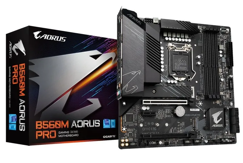 Placă de bază Gigabyte B560M AORUS PRO, LGA1200, Intel B560, Micro-ATX