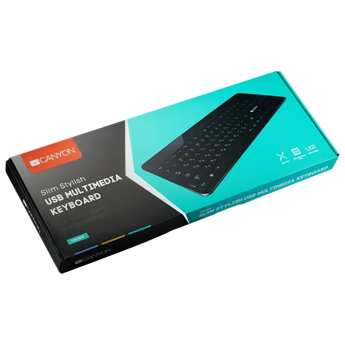 Tastatură Canyon HKB5, Cu fir, Negru
