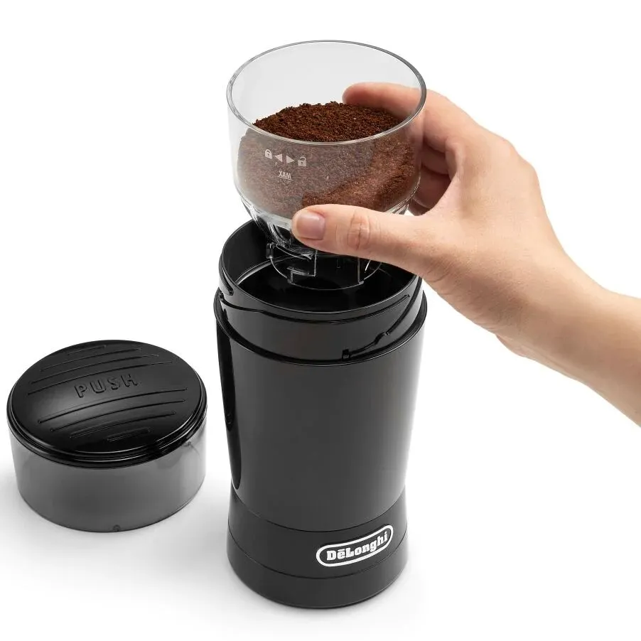 Râșniță de cafea De'Longhi KG200, Negru
