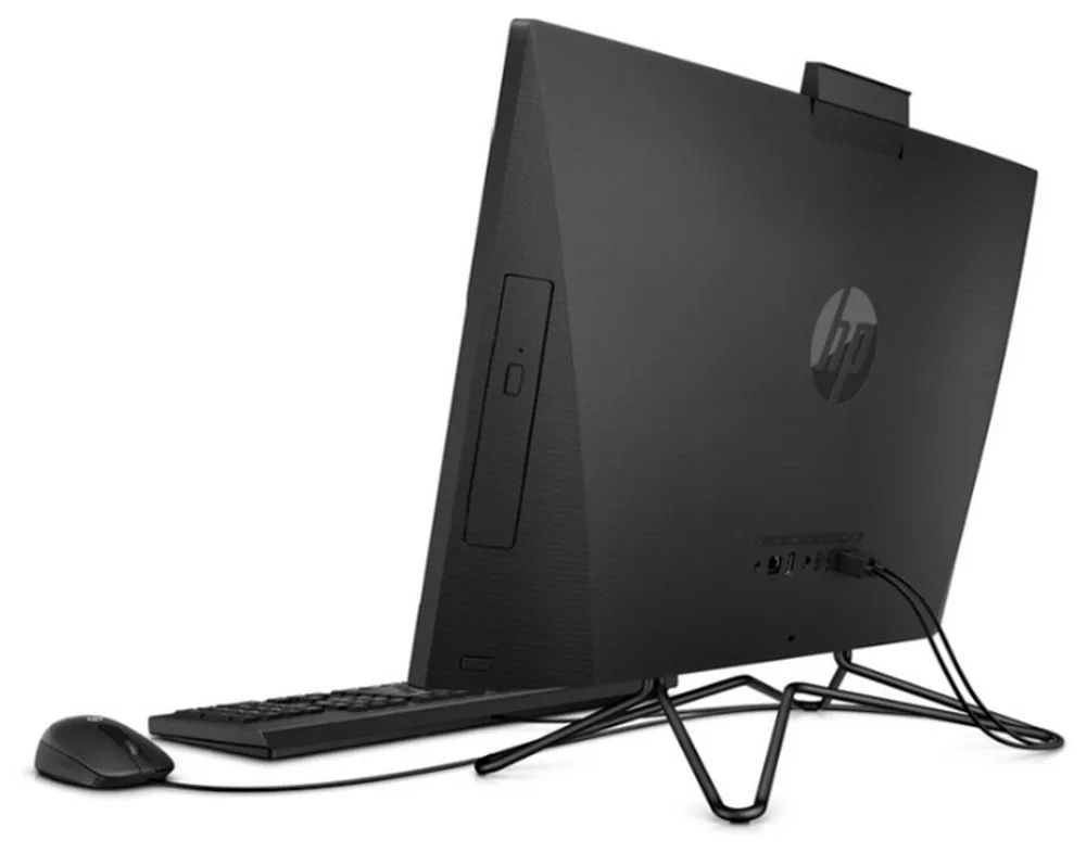 Computer All-in-One HP 205 G4, 23,8", AMD Ryzen 3 3250U, 8GB/256GB, FreeDOS, Negru