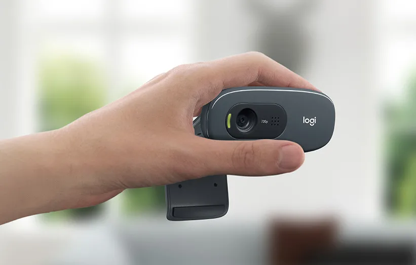 Cameră Web Logitech C270, HD 720p, Gri