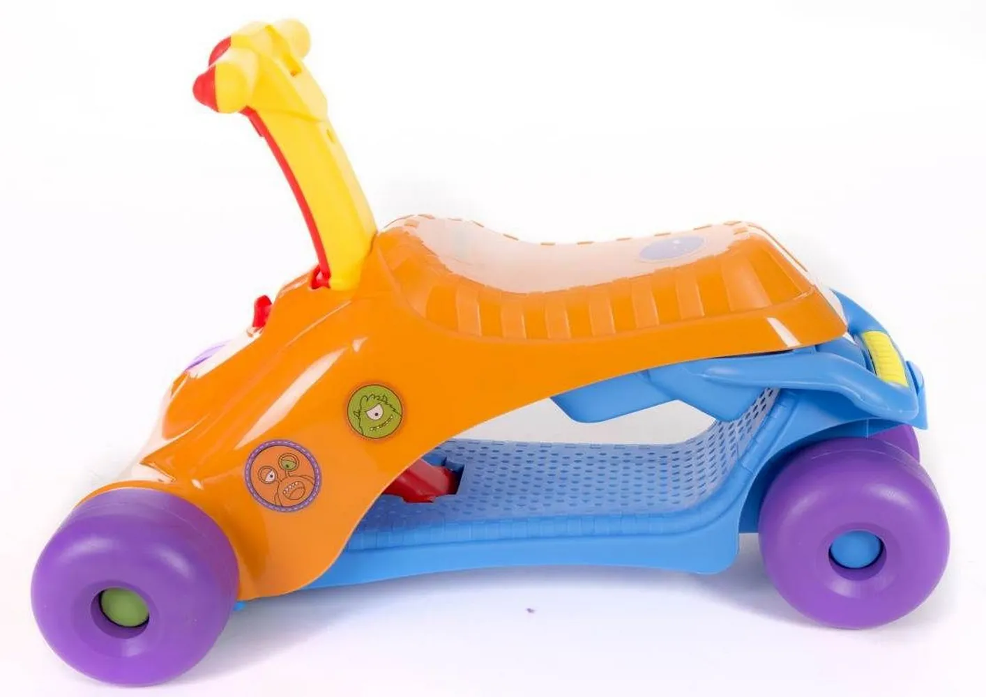 Mașina pentru copii 2-în-1 Kikka Boo Ride-On, Portocaliu