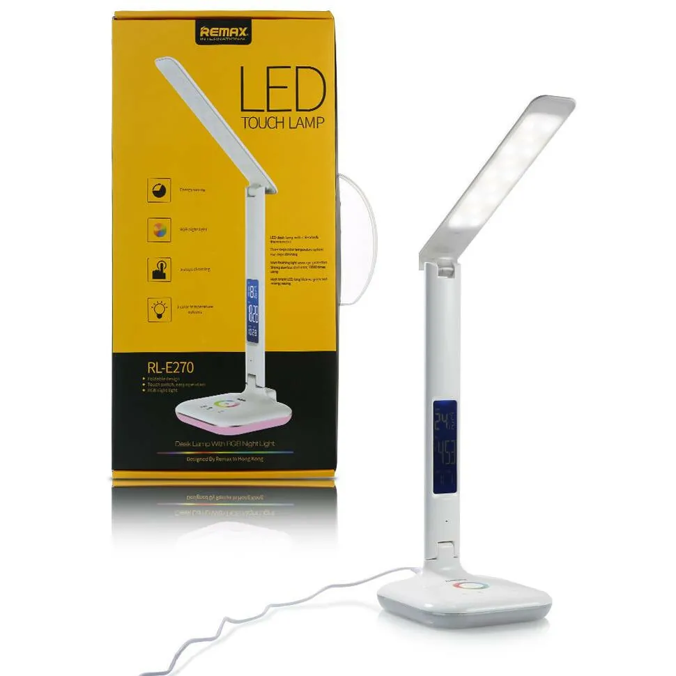 Lampa de birou Remax LED Touch Lamp, Alb