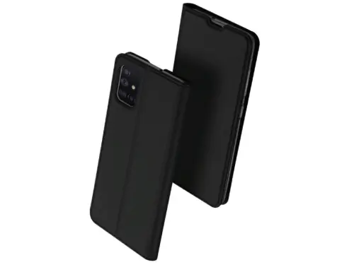 Husă tip carte Xcover Galaxy A22 4G - Soft Book View Series, Negru