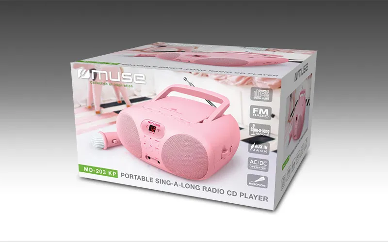 Radio portabil MUSE MD-203 KP, Roz