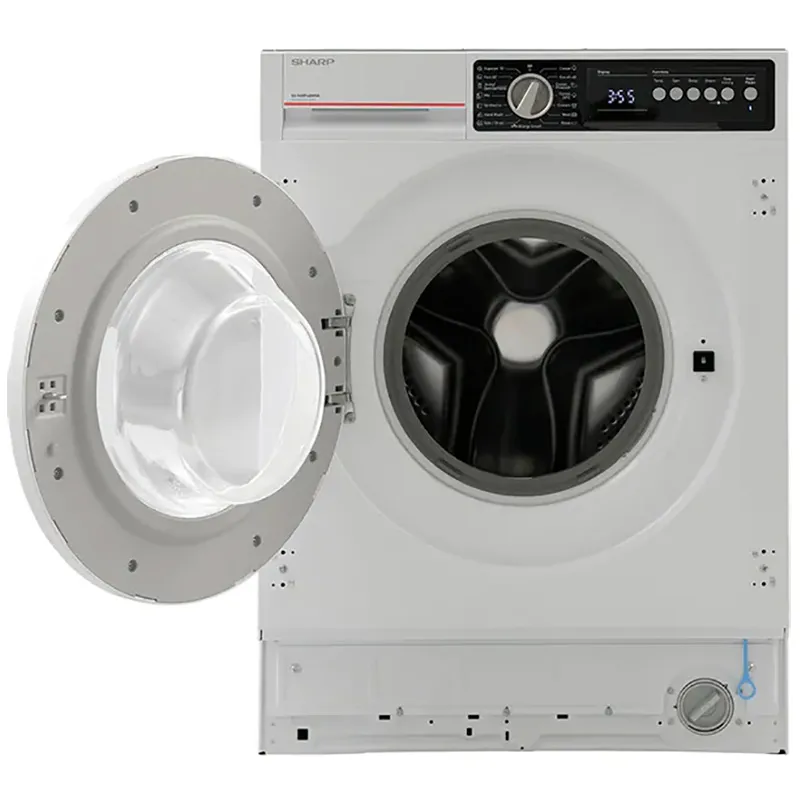 Mașină de spălat Sharp ESNIB814BWNAEE, 8kg, Alb