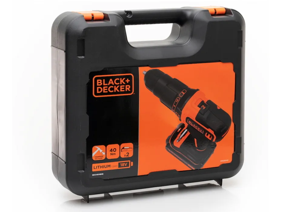 Mașină de găurit și înșurubat pe acumulator Black+Decker BDCHD18KB-QW