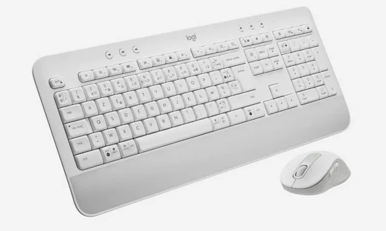 Set Tastatură + Mouse Logitech MK650, Fără fir, Alb