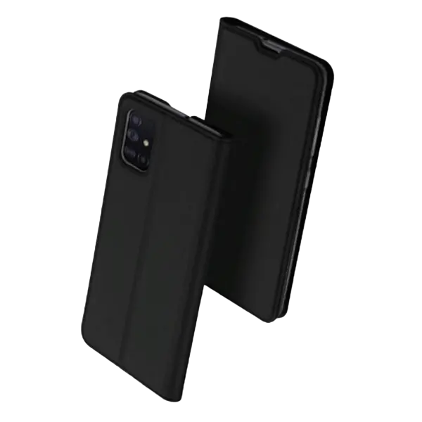 Husă tip carte Xcover Galaxy A22 4G - Soft Book View Series, Negru