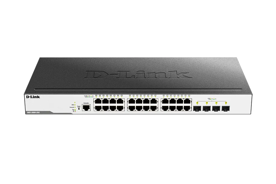 Switch de rețea D-Link DGS-3000-28X, 24x 10/100/1000 Mbps