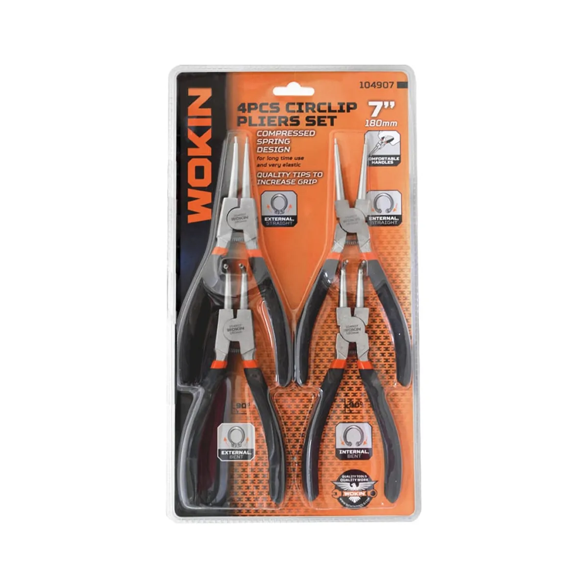 Set de clesti elastici WOKIN 180 mm